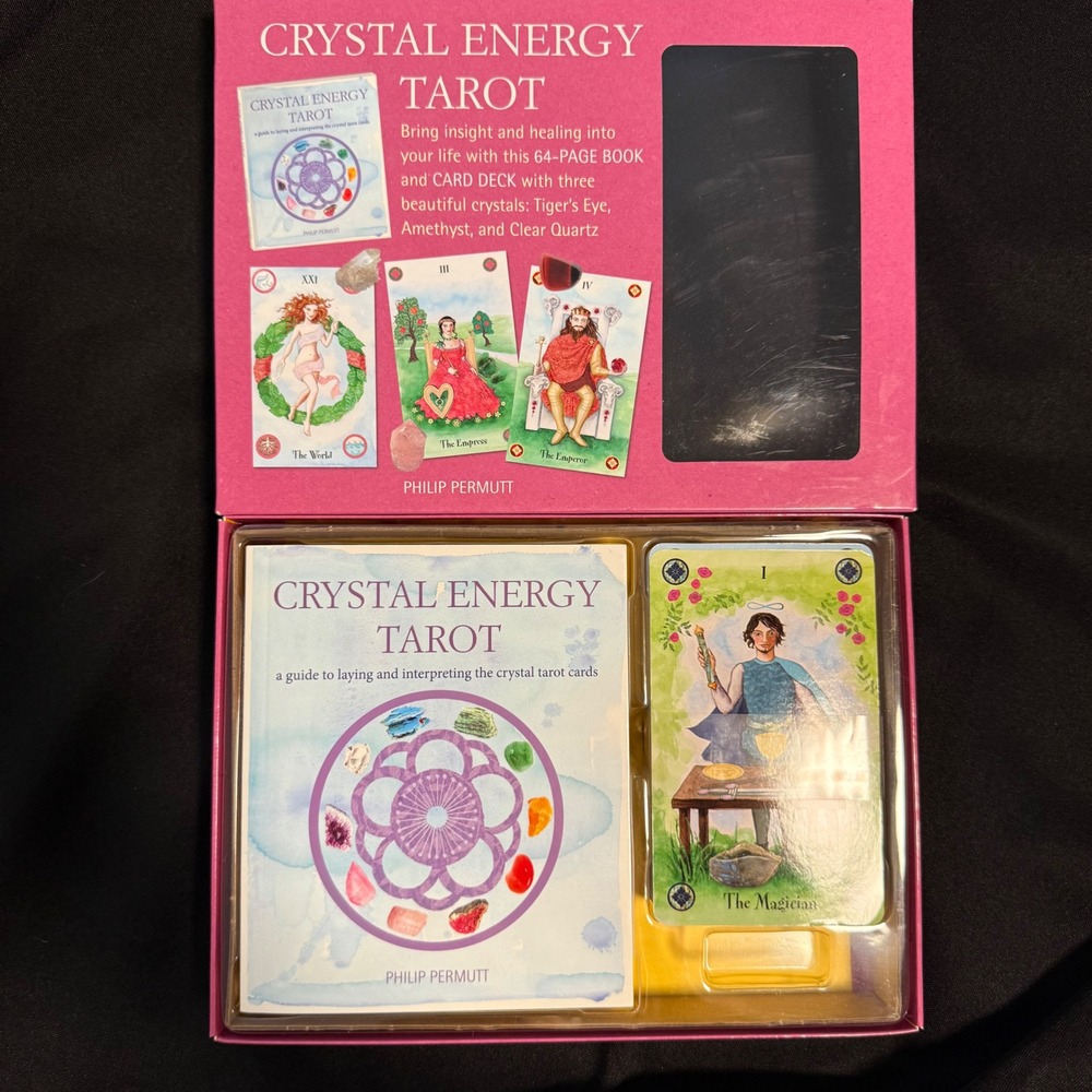 Crystal Energy Tarot Kit — 78 Cards + 64-Page Guidebook, Missing‎ the Crystals